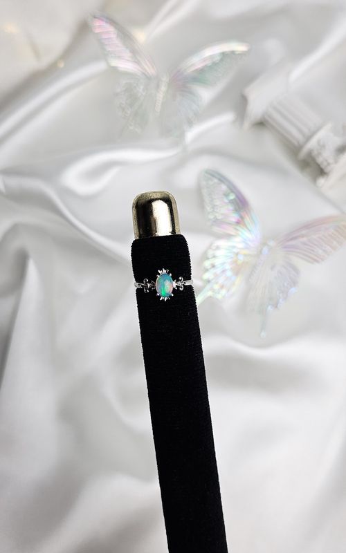 Adjustable Gothic Ring in Opal (FROM SIZE 8)