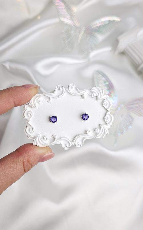 Earrings in Tanzanite (s925)