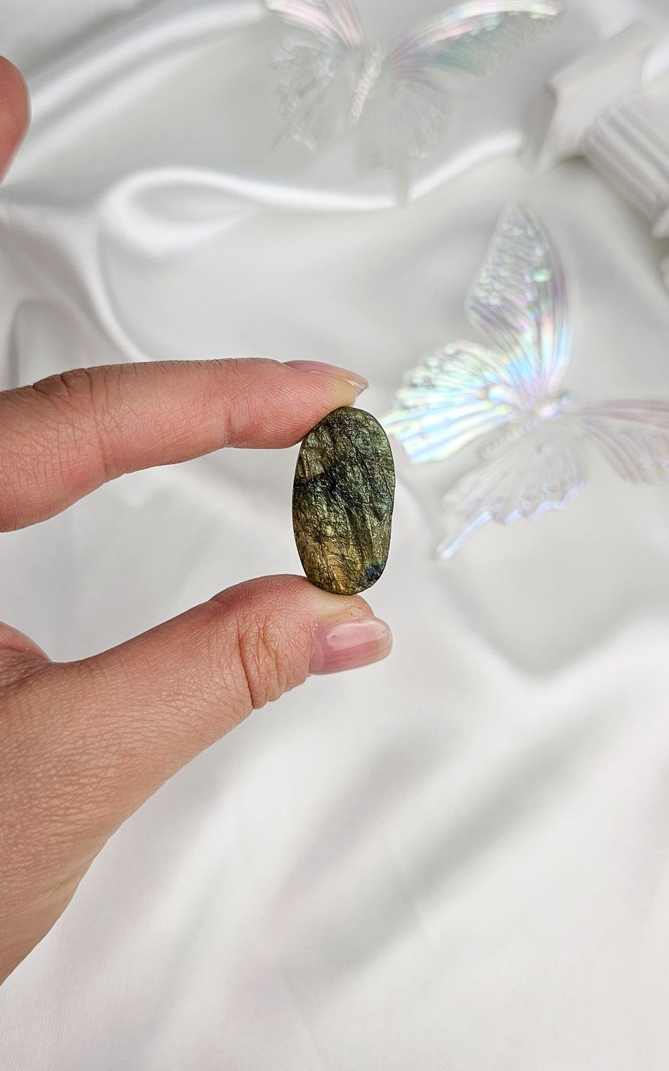 Raw Labradorite Cabochon