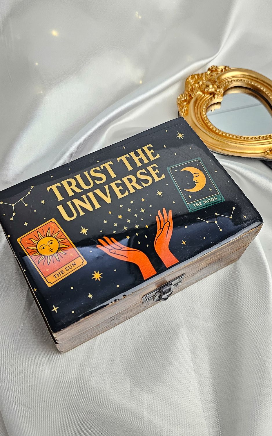 Wooden Box - TRUST THE UNIVERSE