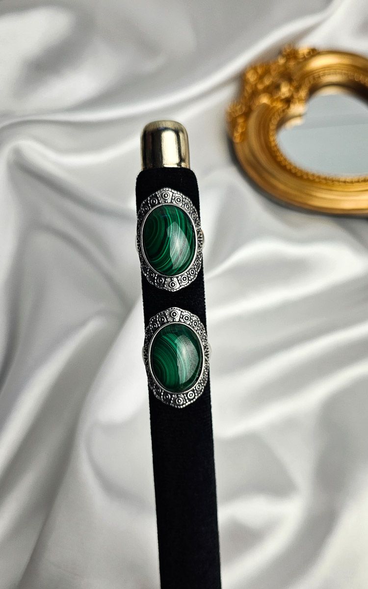Adjustable Boho Ring in Malachite (FROM SIZE 14)