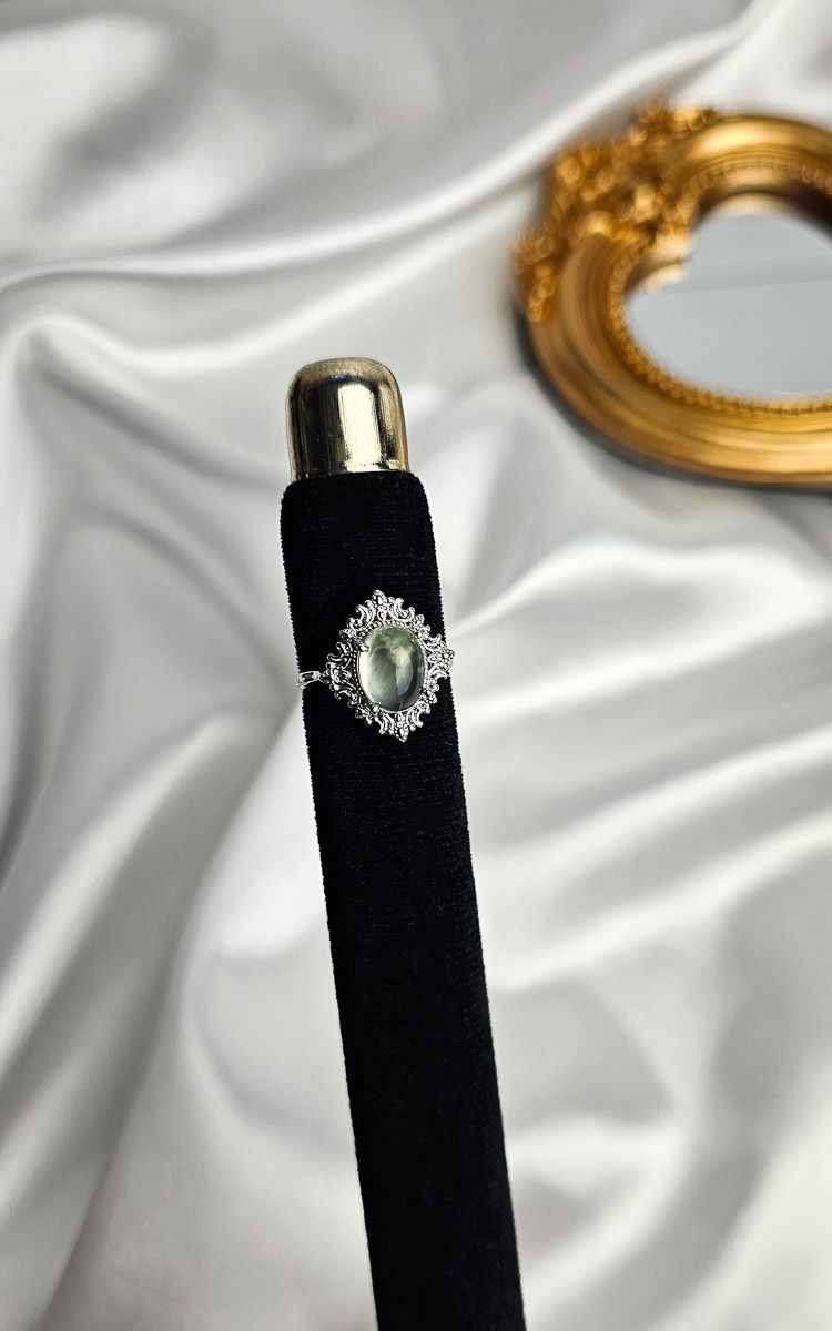 Adjustable Vintage Ring in Prehnite (FROM SIZE 11)