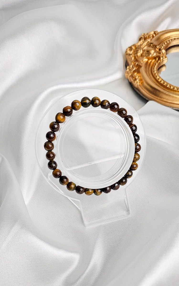 Elastic Bracelet in Tiger Eye (6mm)