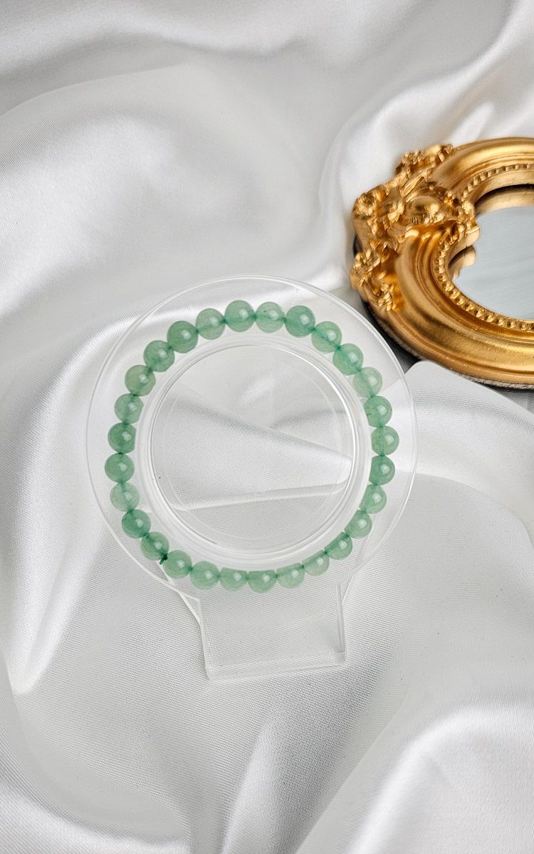 Elastic Bracelet in Green Adventurine (6mm)