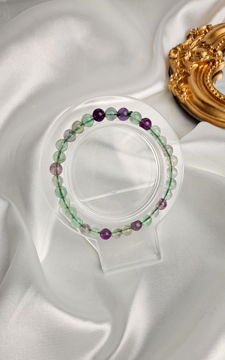 Elastic Bracelet in Fluorite (6mm)