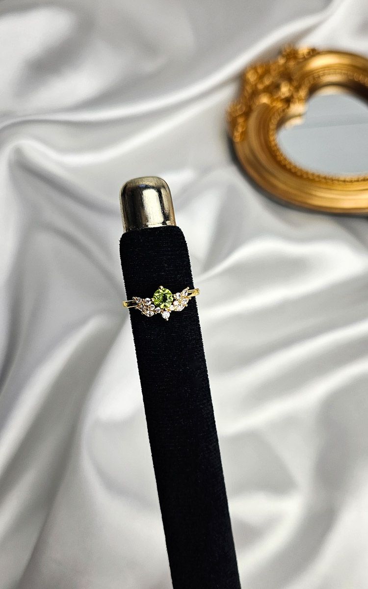 Adjustable Tiara Ring in Peridot (FROM SIZE 12)
