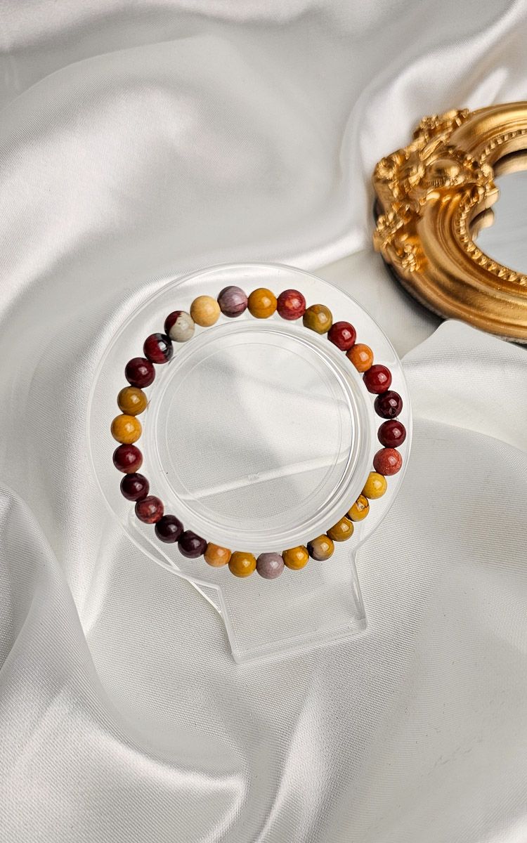 Elastic Bracelet in Mokaite (6mm)