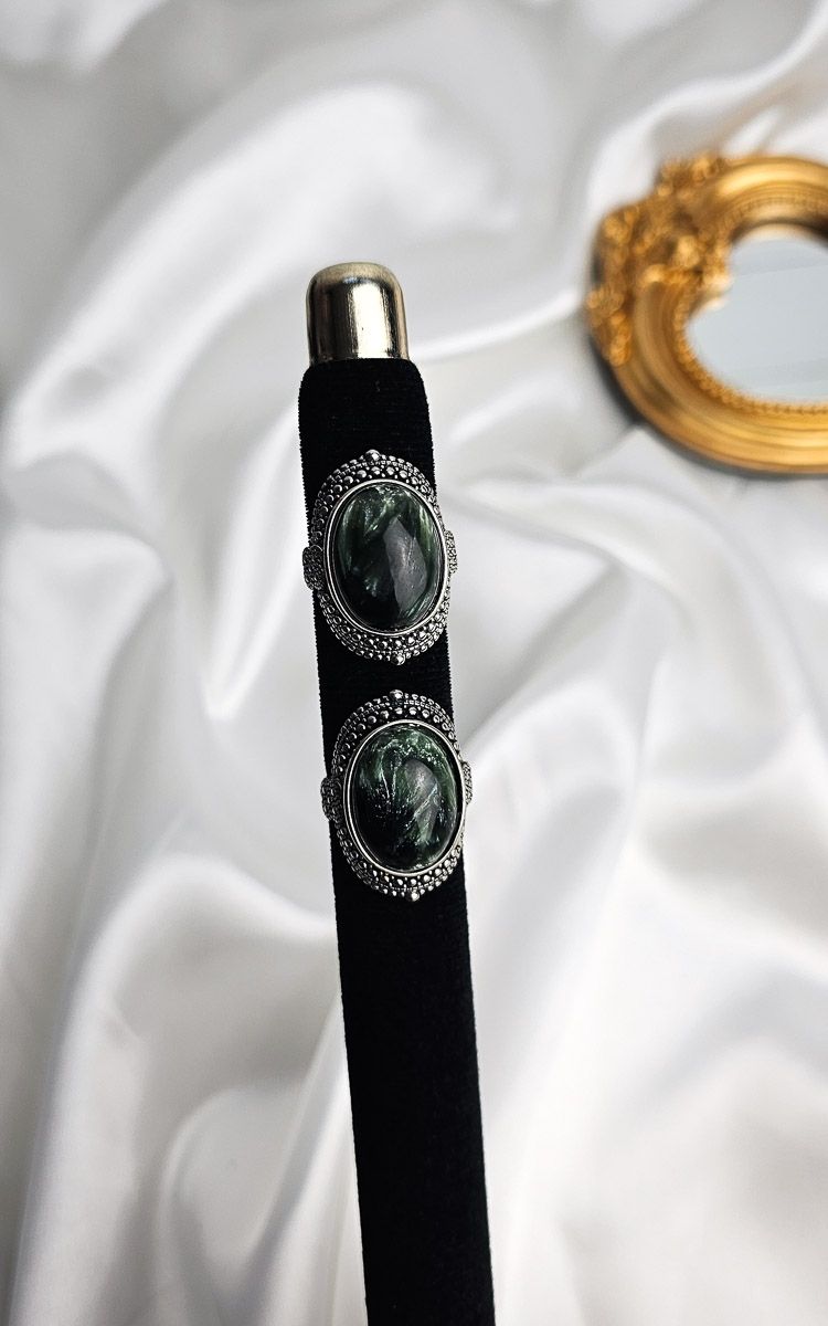 Adjustable Etnic Ring in Seraphinite (FROM SIZE 14/15)