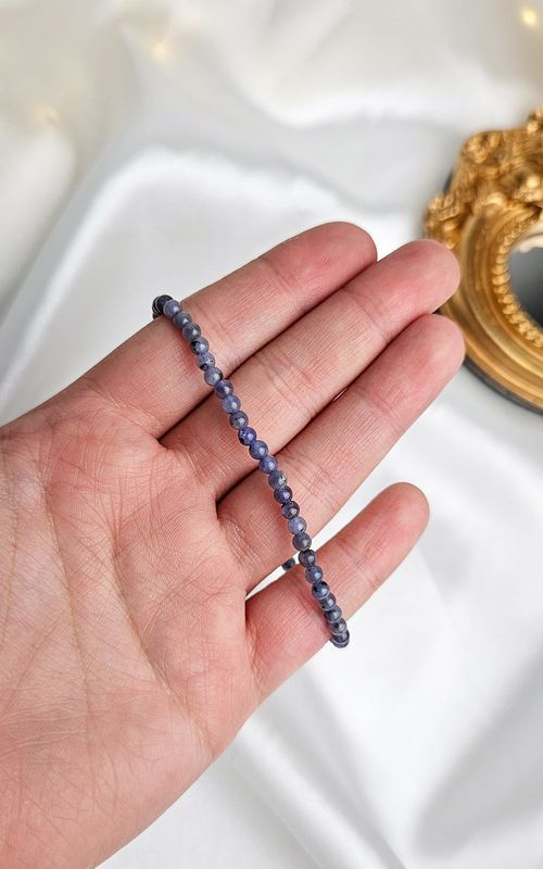 Elastic Bracelet in Tanzanite (4mm)