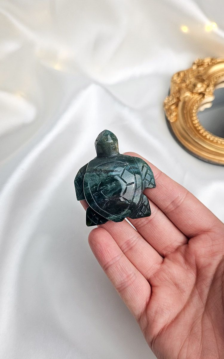 Moss Agate Turtle
