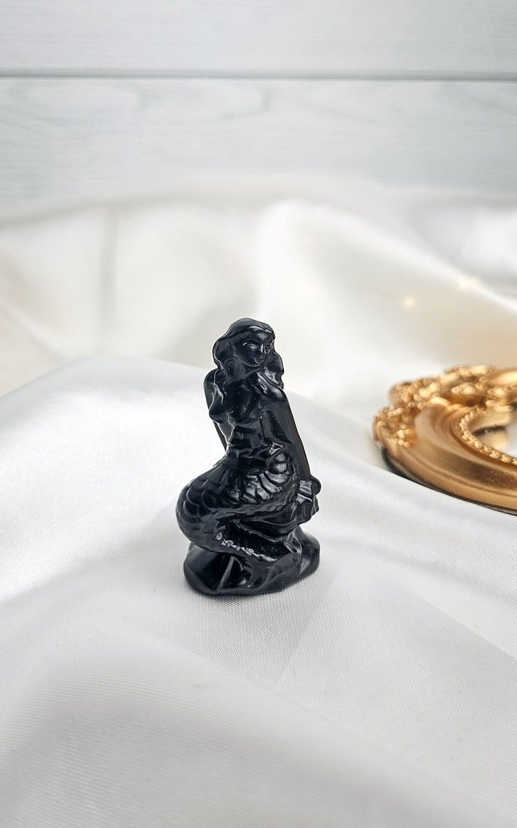 Black Obisidian Mermaid