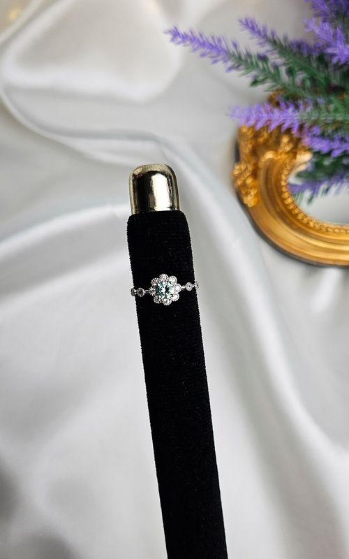 Adjustable Flower Ring in Moissanite (FROM SIZE 12)