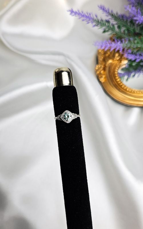 Adjustable Square Ring in Moissanite (FROM SIZE 10)
