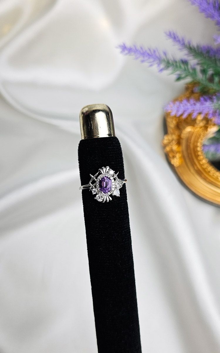 Adjustable Ring in Amethyst (FROM SIZE 11)