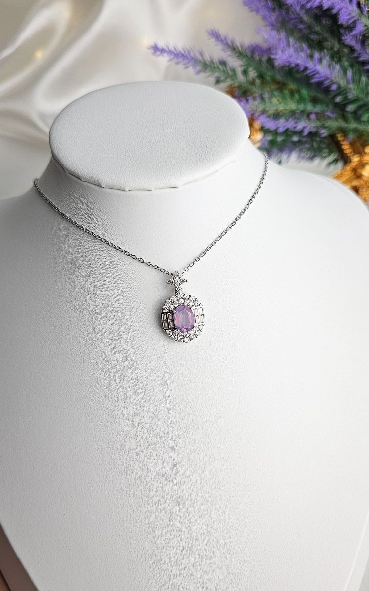 Necklace in Lavander Quartz n.2
