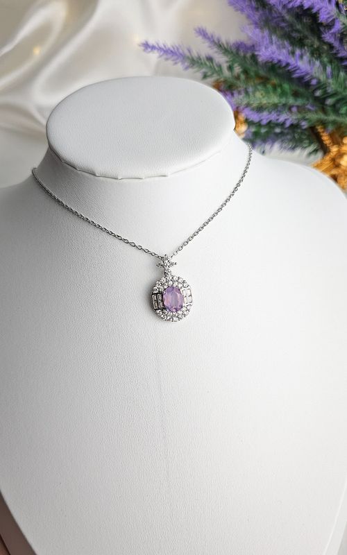 Necklace in Lavander Quartz n.2