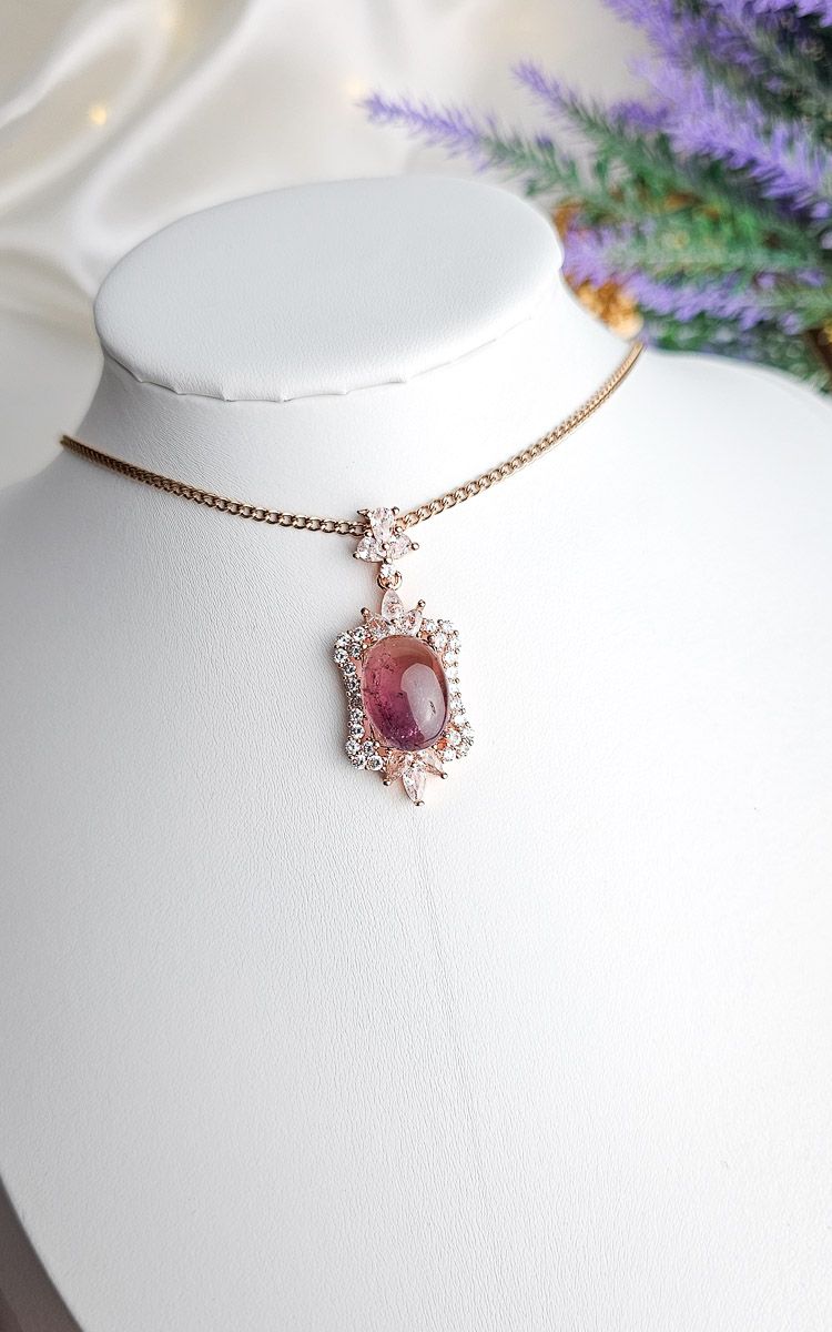Necklace with Ametrine (rose-gold)