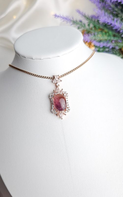 Necklace with Ametrine (rose-gold)