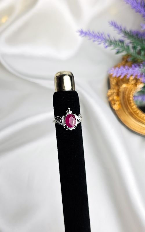 Adjustable Ring in Ruby Root (FROM SIZE 13)