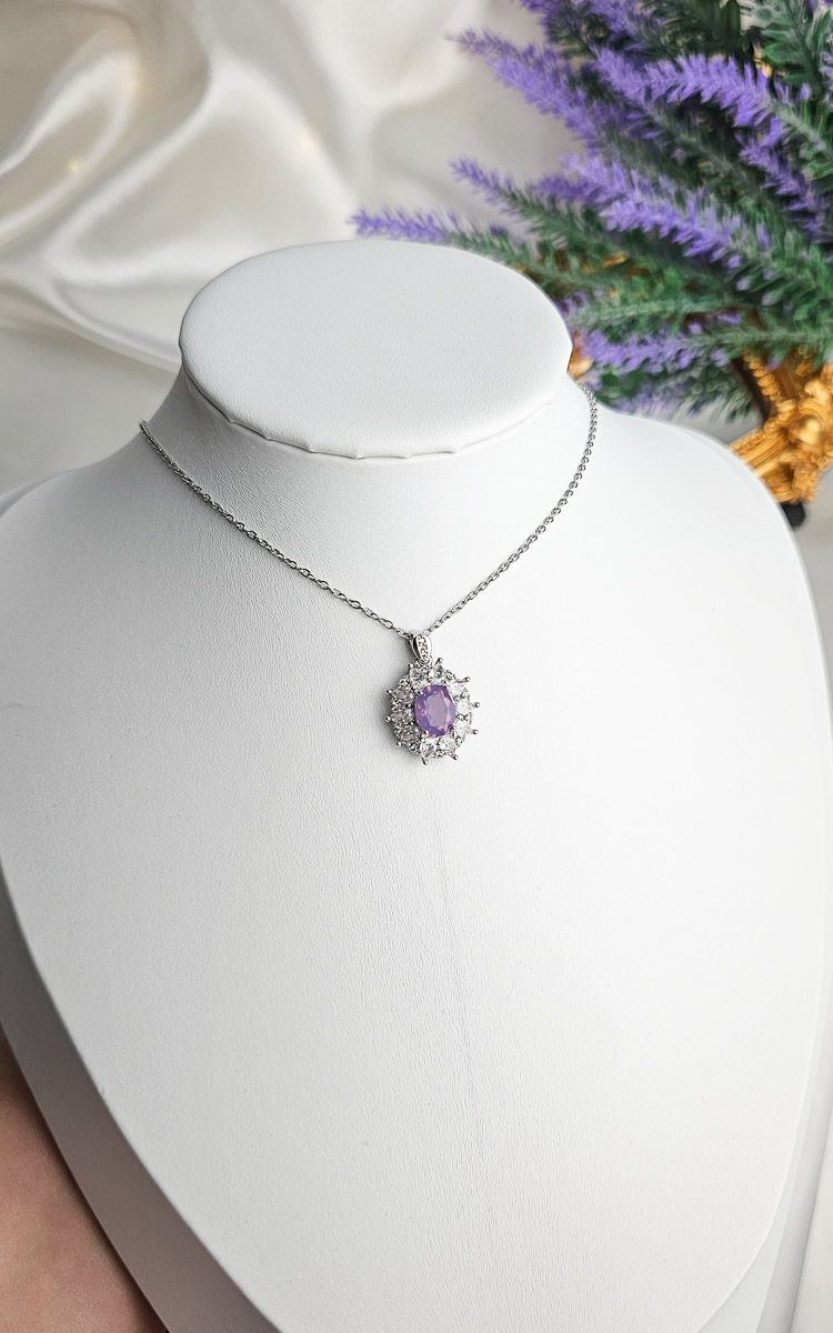 Necklace in Lavander Quartz n.1