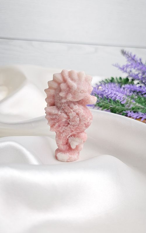 Seahorse in Pink Opal