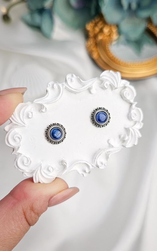 Etnic Earrings in Kyanite