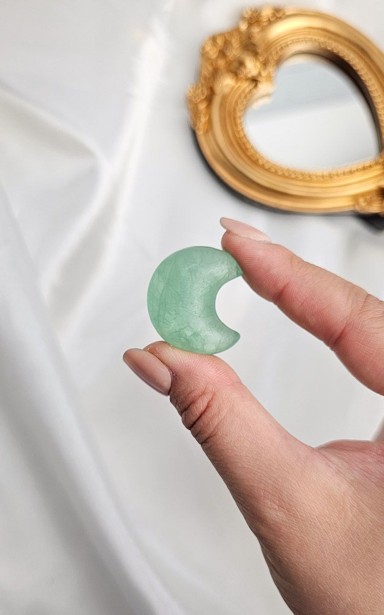 Green Fluorite Moon