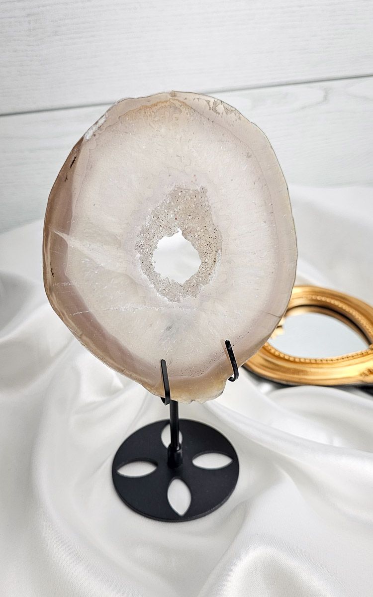 Agate Slab on Stand n.1
