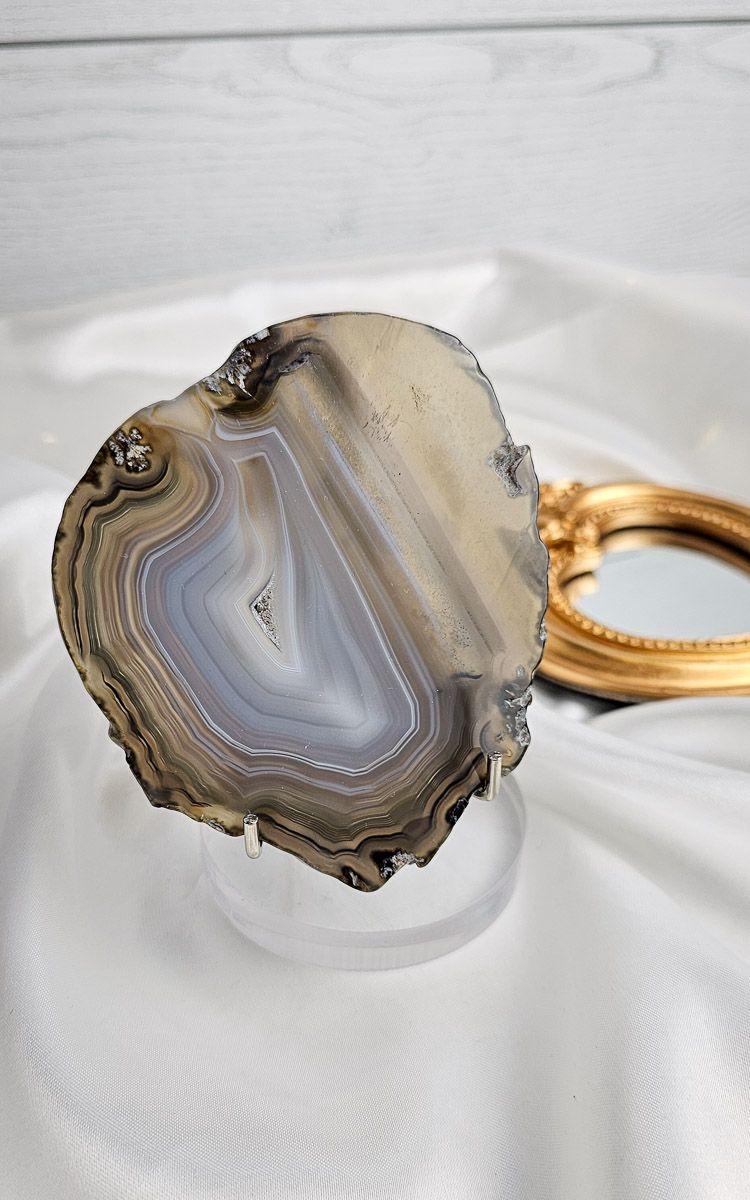 Agate Slab on Stand (Small) n.1