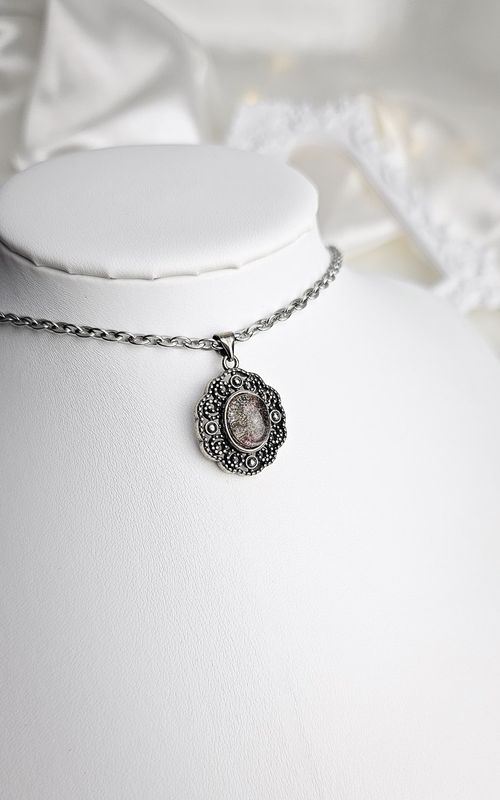 Etnic Necklace in Garden Quartz n.1