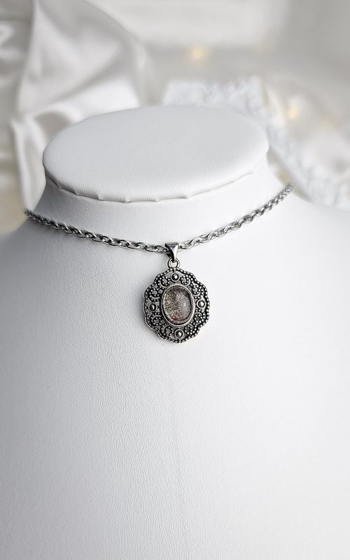 Etnic Necklace in Garden Quartz n.1