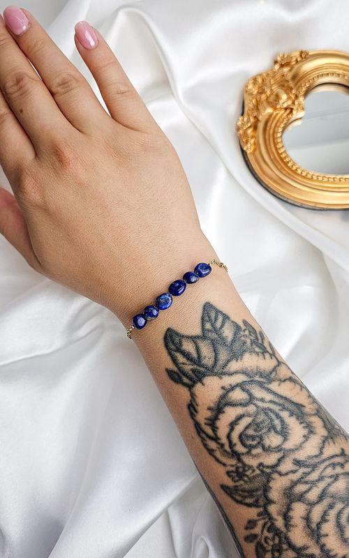 Bracelet "AION" in Lapislazuli - WISDOM &amp; INTUITION
