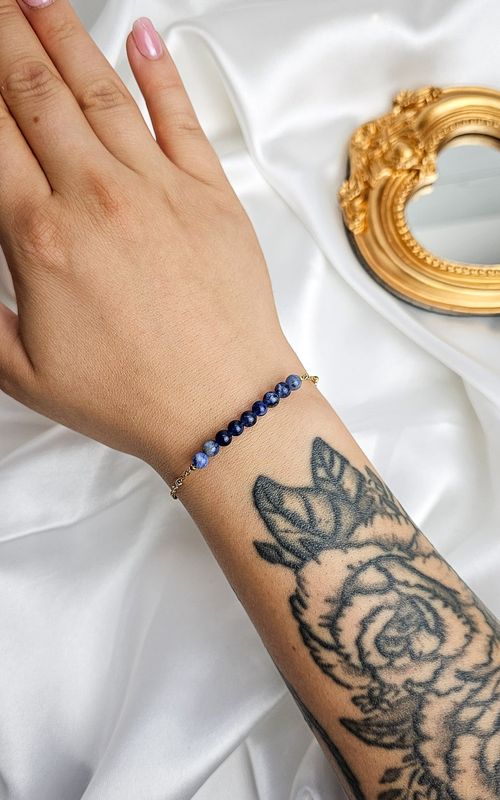 Bracelet "AION" with Sodalite - COMMUNICATION &amp; CALM