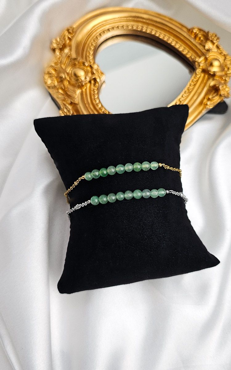 Bracelet "AION" with Green Adventurine - ABUNDANCE