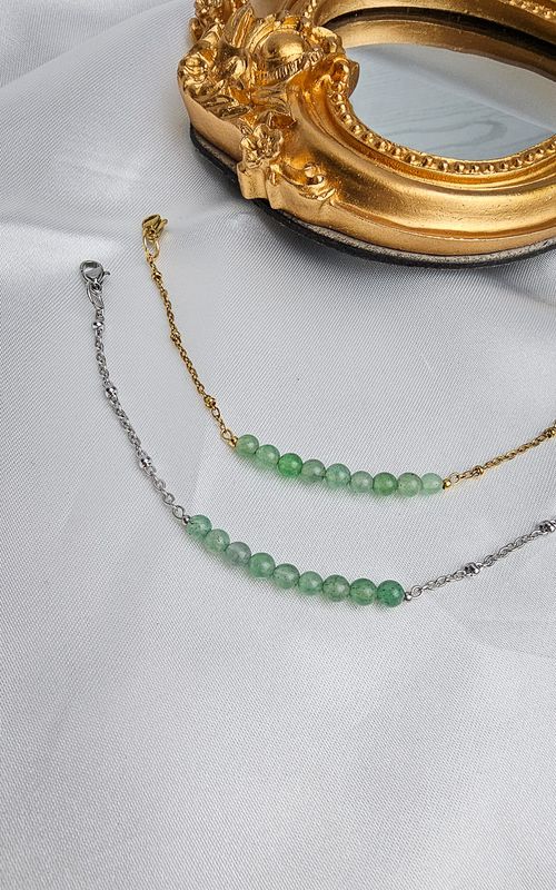 Bracelet "AION" with Green Adventurine - ABUNDANCE