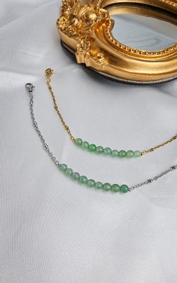 Bracelet "AION" with Green Adventurine - ABUNDANCE