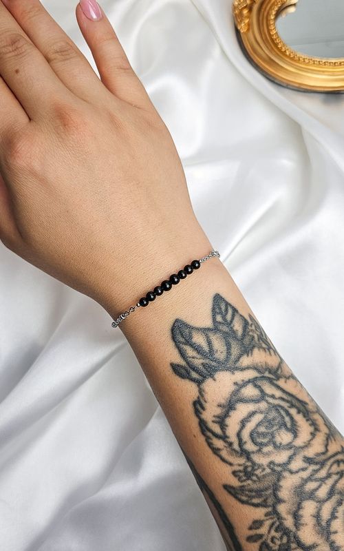 Bracelet "AION" with Rainbow Obsidian - PROTECTION