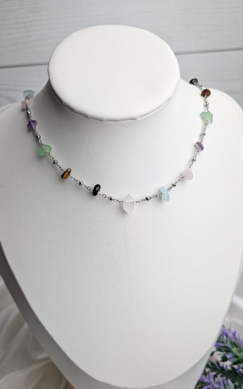 Necklace "HALO" with Chips - 7 CHAKRA