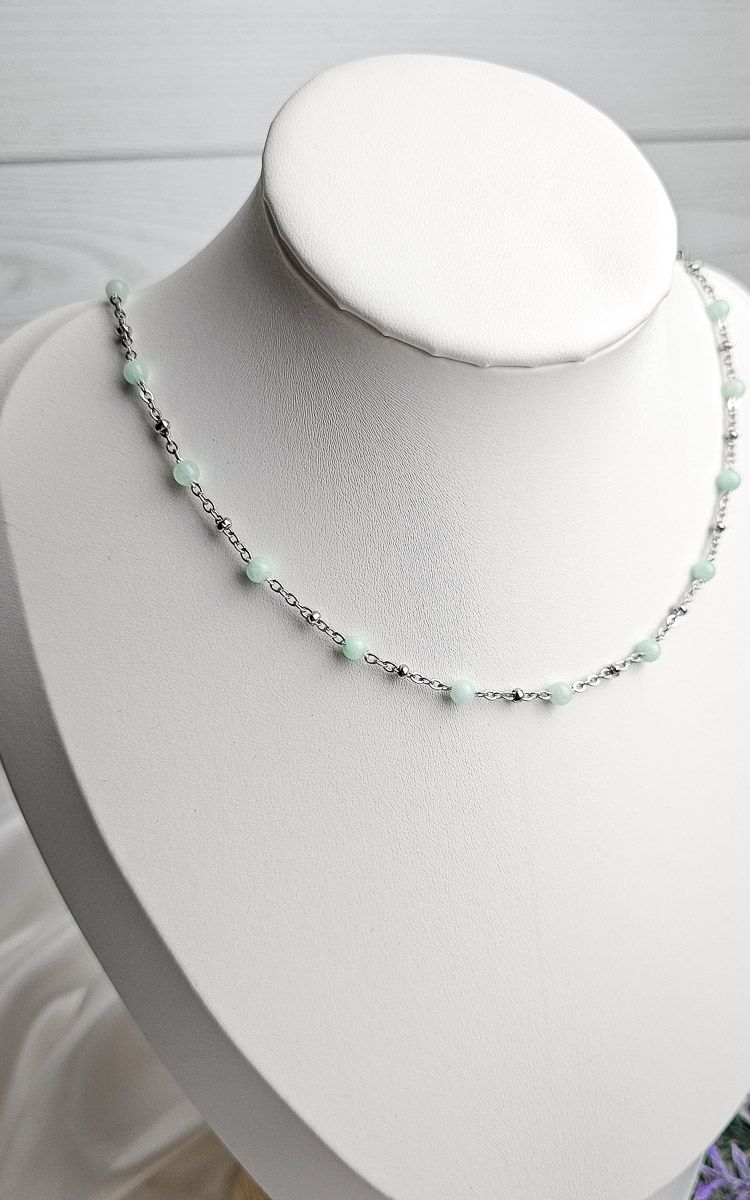 Necklace "HALO" with Amazonite - ARMONY