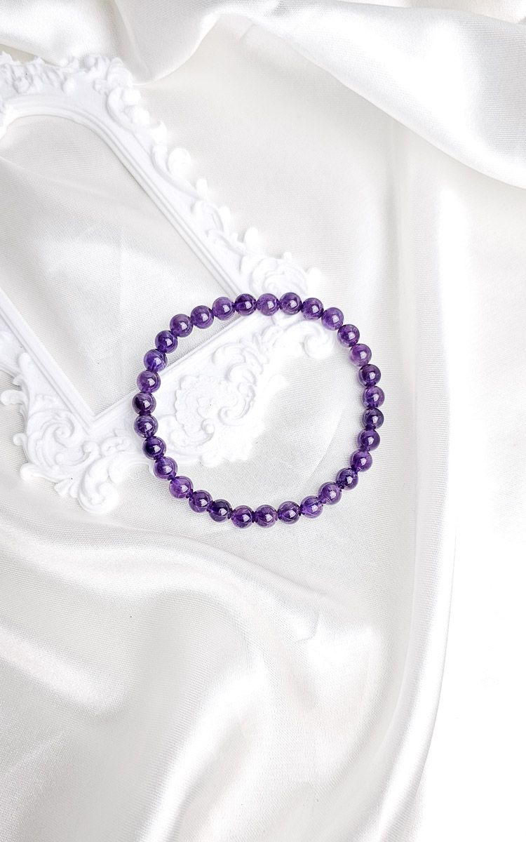 Elastic Bracelet in Amethyst