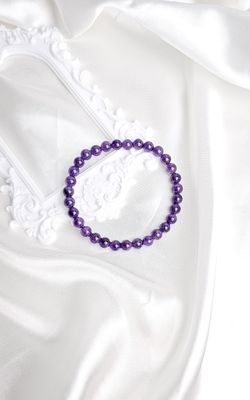 Elastic Bracelet in Amethyst