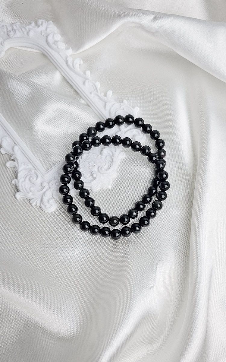 Elastic Bracelet in Rainbow Obsidian