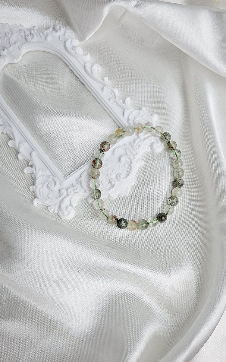 Elastic Bracelet in Garden Quartz