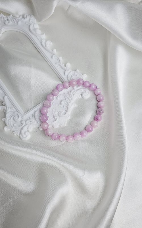 Elastic Bracelet in Kunzite