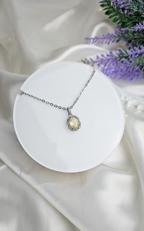 Necklace in Lemon Citrine Quartz