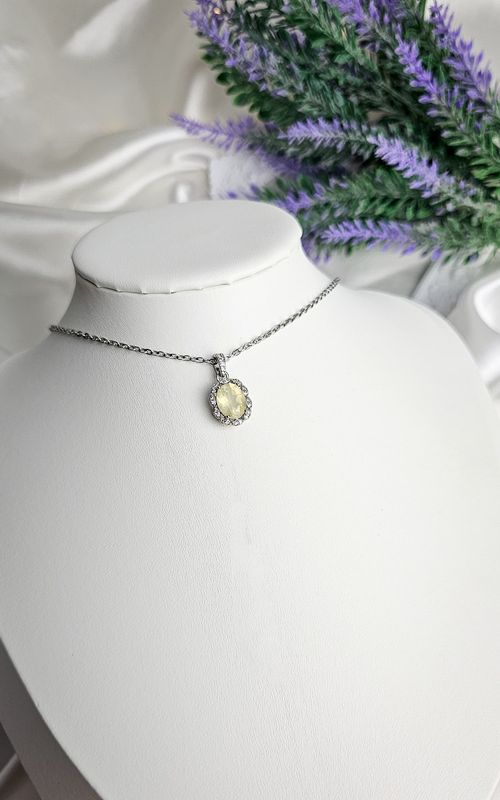 Necklace in Lemon Citrine Quartz