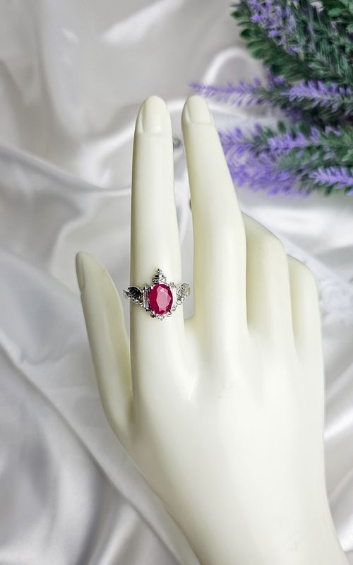 Adjustable Ring in Ruby Root (FROM SIZE 15)