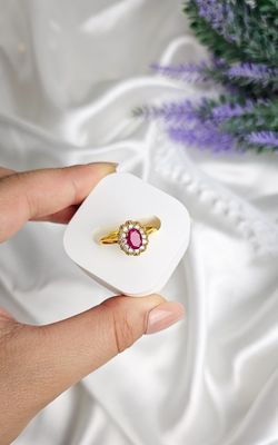Adjustable Ring in Ruby Root (FROM SIZE 15)
