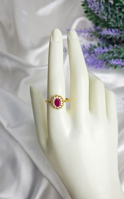 Adjustable Ring in Ruby Root (FROM SIZE 15)