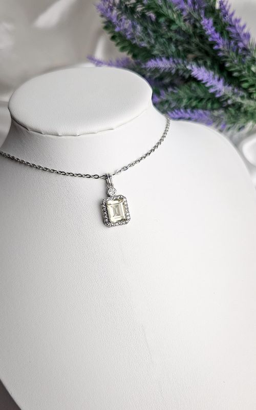 Necklace in Citrine Quartz